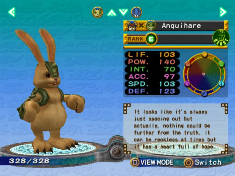 Anquihare Monster Rancher 4 Hare
