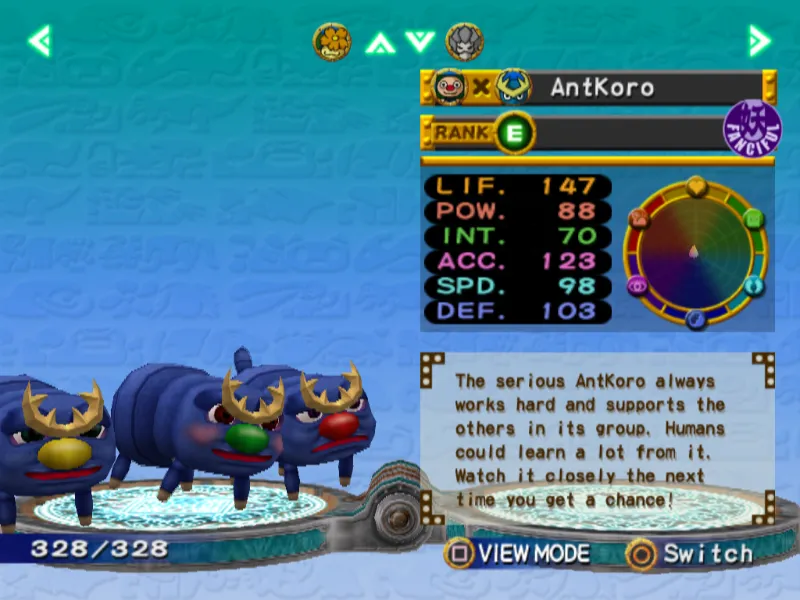 AntKoro Monster Rancher 4 Koropendora - Colorpandora