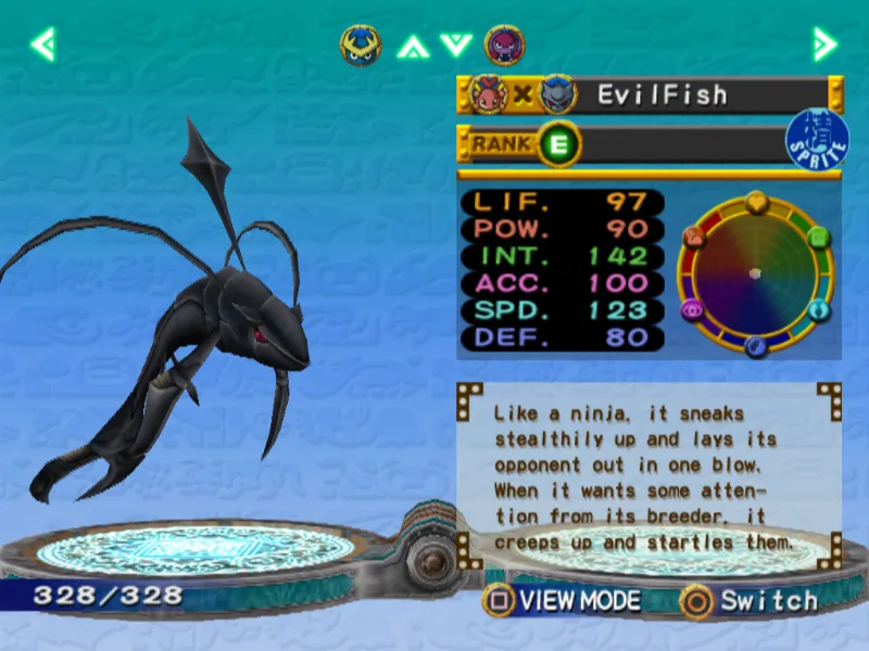 Evilfish Monster Rancher 4 Ogyo