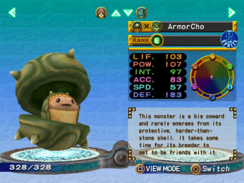 Armorcho Monster Rancher 4 Pancho
