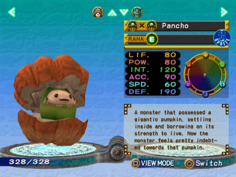 Pancho Monster Rancher 4 Pancho