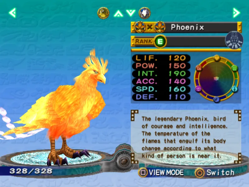 Phoenix Monster Rancher 4 Phoenix
