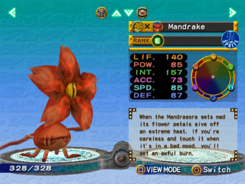Mandrake Monster Rancher 4 Plant