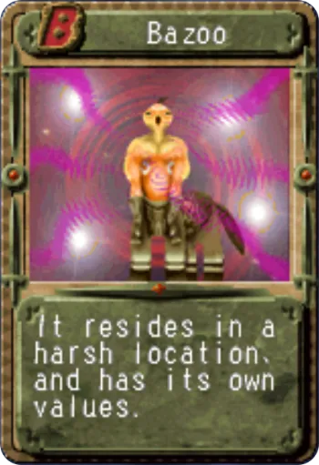 Bazoo Monster Rancher 2 card images Centaur/Bajarl