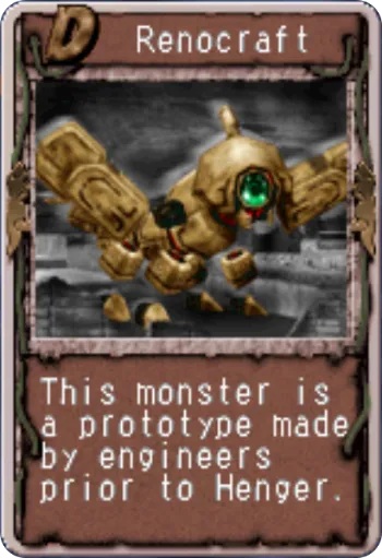 Renocraft Monster Rancher 2 card images Arrow Head/Henger