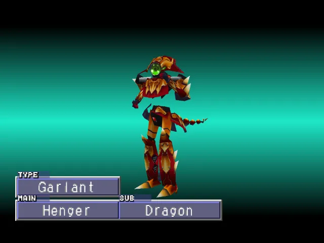 Henger/Dragon (Garlant) Monster Rancher 2 Henger
