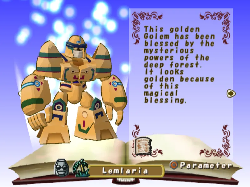 Lemlaria Kalaragi Monster Rancher 3 Golem