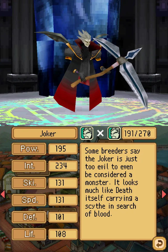 Joker Monster Rancher DS Joker