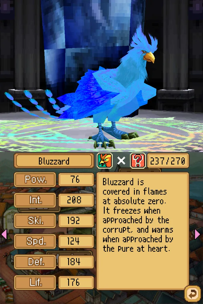 Bluzzard Monster Rancher DS Phoenix