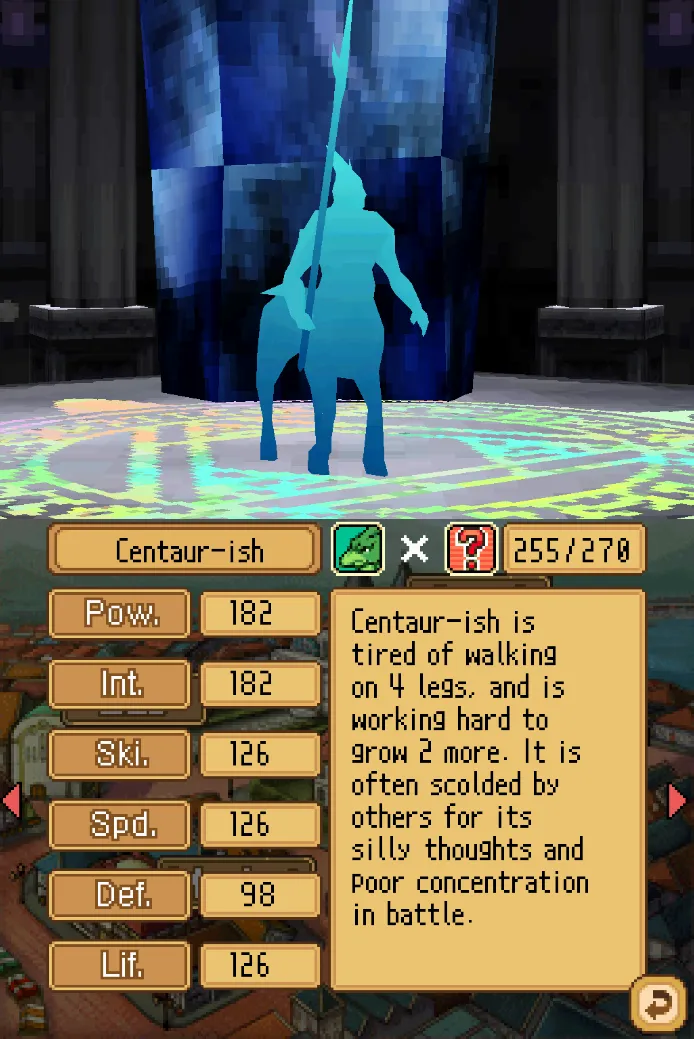 Centaur-ish Monster Rancher DS Centaur