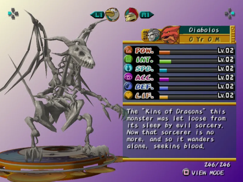 Diabolos Monster Rancher Evo MR5 Dragon