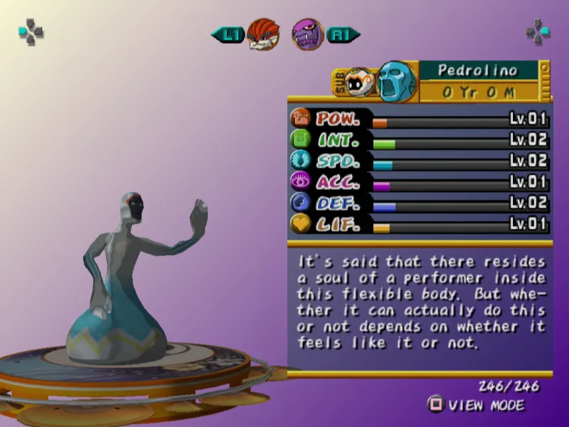 Pedrolino Monster Rancher Evo MR5 Jell