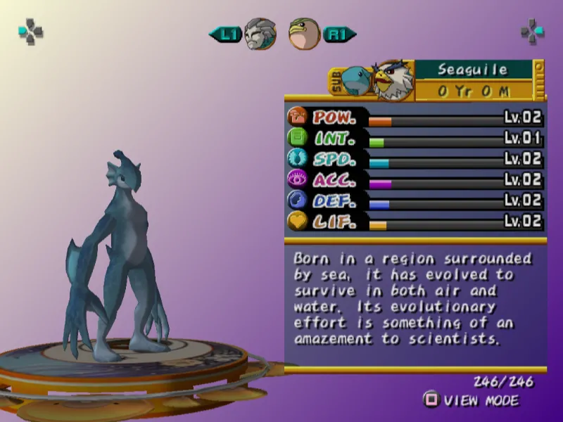 Seaguile Monster Rancher Evo MR5 Raiden